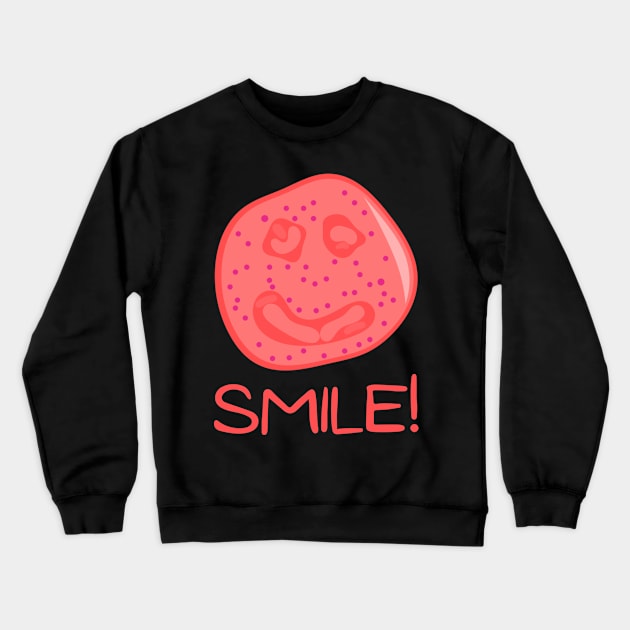 Smiling Eosinophil Crewneck Sweatshirt by ttyaythings